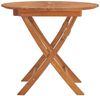 vidaXL Gartentisch Klappbar Ø 85x75 cm Massivholz Teak 362619 Bild 4
