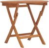 vidaXL Gartentisch Klappbar Ø 85x75 cm Massivholz Teak 362619 Bild 2