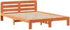 vidaXL Massivholzbett ohne Matratze Wachsbraun 140x190 cm Kiefernholz 3309901 Bild 5
