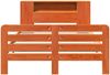 vidaXL Massivholzbett ohne Matratze Wachsbraun 140x190 cm Kiefernholz 3309901 Bild 4
