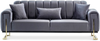 Sitzgruppe/Sofa Set - Wohnzimmergarnitur "Elara" 3+3+1-Beige/Grau Bild 3