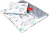 Kinderdecke BABYLUX Babydecke MINKY 2Set Kuscheldecke Decke 75 x 60cm Kinderwagen, BabyLux, MP122 - Grau + Igel Bild 2