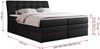 Boxspringbett, Stauraumbett, Bett mit Multipocket-Matratze und Topper - GOLD-10-KING - 120x200cm - Schwarz Kunstleder - H3 Bild 5