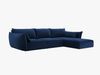Micadoni Ecksofa Kaelle 4-Sitzer Rechts Samt Bluvel Königsblau Bild 2