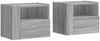 vidaXL Wand-Nachttische 2 Stk. Grau Sonoma 45x30x35 cm 848322 Bild 2