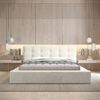 Polsterbett Doppelbett ANTONIO Komplettset 140x200cm in Stoff Ditra Creme Bild 2