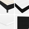 vidaXL Boxspringbett mit Kopfteil Schwarz 190 x 140 cm Stoff 3341036 Bild 5