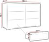 'Gesita K1D4SZ' Kommode, Weiß, 73x120 cm Bild 5