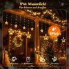 SALCAR LED Sterne Lichtervorhang, 2m 160 LED Lichterkette Bild 4