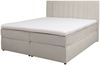 Home affaire Boxspringbett Bellissimo, Doppelbett, Polsterbett, Federkernbett, Komforbett, inkl. 9cm Topper, 5-Zonen-Taschen-Federkernmatratze, Härtegrad 3 Bild 2