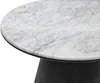 Vente-unique - SADURA Couchtisch Marmor SchwarzWeiß - B 80 cm x H 42 cm x L 80 cm Bild 3