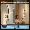 Lapalife Wandleuchte Kabellose Akku Dimmbar&Timing Wandlampe mit Fernbedienung, 2700K-6500K, Wiederaufladbar Wandleuchte für Wohnzimmer Schlafzimmer Bild 4
