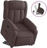 vidaXL Relaxsessel mit Aufstehhilfe Dunkelbraun Stoff 3205321 Bild 2