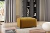 Ecksofa Designersofa MEGAN XS inkl. Hocker Stoff Salvador Honiggelb Ottomane Rechts Bild 2