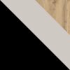 Kleiderschrank Evora 203 (Farbe: Schwarz / Cashmere + Wotan Eiche) Bild 5