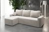 AX LIVING Modern Whimple 3 Sitz Sofa mit Schlaffunktion 240cm in Creme Bild 2