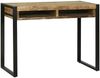 vidaXL Schminktisch mit Regal Braun 100 x 50 x 75 cm Massivholz Mango 4015965 Bild 4