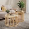 Couchtisch-Set Enara Bambus/Bambus x cm mit 2 Teilen Vicco Bild 3