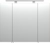 Spiegelschrank 80cm Walnuss Nb. RIMAO-100 mit LED-Beleuchtung, B x H x T: ca. 80 x 68 x 20 cm Bild 4
