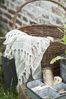 Plaid creme/Natur Streifenmuster Bild 3