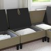 vidaXL Mittelsofa mit Stauraum Khaki Samt 42027118 Bild 3