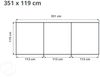 GFP Aluminium Hochbeet KINGSIZE DANIELA - 351 x 119 x 77 cm - Alu natur, Stecksystem, langlebig Bild 5