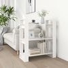 Bücherregal | Standregal Weiß 80x35x91 cm Massivholz Kiefer Bild 2
