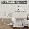 LQWELL LED Schreibtischlampe LED Leselampe Nachttischlampe Leselampe Tisch Buch Klemme im Bett, LED fest integriert, 3 Farbtemperaturen, 10 Helligkeitsstufen, stufenlos dimmbar, 360° flexibles Buchlicht, Für Kinder und Buchliebhaber, ideal für Büro, Sc... Bild 2