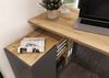 Germania Schreibtisch 2230-549 GW-Adrano, in Graphit/Navarra-Eiche-Nb, mit integriertem Sideboard, 120 x 74 x 90 cm (BxHxT) Bild 4