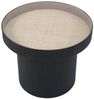 SVITA Beistelltisch MIGUEL (1 Tisch), mit Glasplatte, Coffe Table, Beistelltisch rund, Schwarz Bild 3