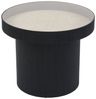 SVITA Beistelltisch MIGUEL (1 Tisch), mit Glasplatte, Coffe Table, Beistelltisch rund, Schwarz Bild 5