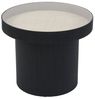 SVITA Beistelltisch MIGUEL (1 Tisch), mit Glasplatte, Coffe Table, Beistelltisch rund, Schwarz Bild 4