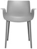 Kartell 5802GR Stuhl mit Armlehnen, Plastik, grau, 54 x 62 x 77 cm Bild 2
