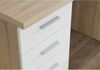 Schreibtisch >Balu< in Sonoma-Eiche Uni Weiß - 145x76,3x60cm (BxHxT) Bild 3
