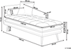 Chaiselongue Samtstoff blau linksseitig GONESSE Bild 2