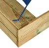 vidaXL Sandkasten mit Dach, Kiefernholz blau, 60 x 80 x 97,5 cm Bild 5