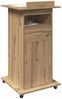 vidaXL Podium mit Regal Artisan-Eiche 55 x 55 x 107 cm Holzwerkstoff 862298 Bild 3