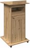 vidaXL Podium mit Regal Artisan-Eiche 55 x 55 x 107 cm Holzwerkstoff 862298 Bild 2