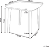 Gartentisch SORICO 86 cm 86 cm Grau Bild 2