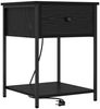 vidaXL Nachttisch 2 pcs Schwarz Eichen-Optik 42 x 41 x 56 cm 859421 Bild 5