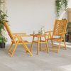 vidaXL Garten Essgruppe 3 pcs Braun Massivholz Akazie 3154120 Bild 4