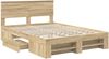 vidaXL Bettrahmen mit Kopfteil Sonoma-Eiche 150 x 200 cm Holzwerkstoff 3408748 Bild 5