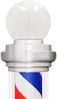 Barberpub Barber-Pole Barbierstab mit LED-Kugelleuchte drehbar Saloneinrichtung L018B Bild 4