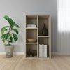 vidaXL Bücherregal/Sideboard Sonoma Eiche 50x25x80 cm Holzwerkstoff 800165 Bild 4