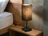 Reality Leuchten LED-Nachttischlampe mit USB-Ladefunktion, dimmbar, Metall / Stoff schwarz, 35cm, E27 Bild 3