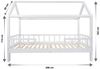 Puckdaddy GmbH Hausbett Hausbett Carlotta mit abnehmbarem Rausfallschutz 200x90 cm aus Holz Bild 3