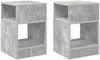 vidaXL Beistelltisch 2 pcs Beton Grau 30,5 x 30 x 45 cm Holzwerkstoff 890903 Bild 2