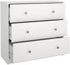 Dmora Kommode Alert, Mehrzweckkommode, Schlafzimmerkommode, Schrank mit Schubladen, 72x30 h68 cm, Weiß Bild 4