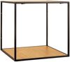 House Nordic Wandregal, Eichenoptik, Gestell schwarz, 36x36x36 cm Bild 2