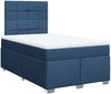 vidaXL Boxspringbett mit Matratze Blau 120x200 cm Stoff 3292761 Bild 3